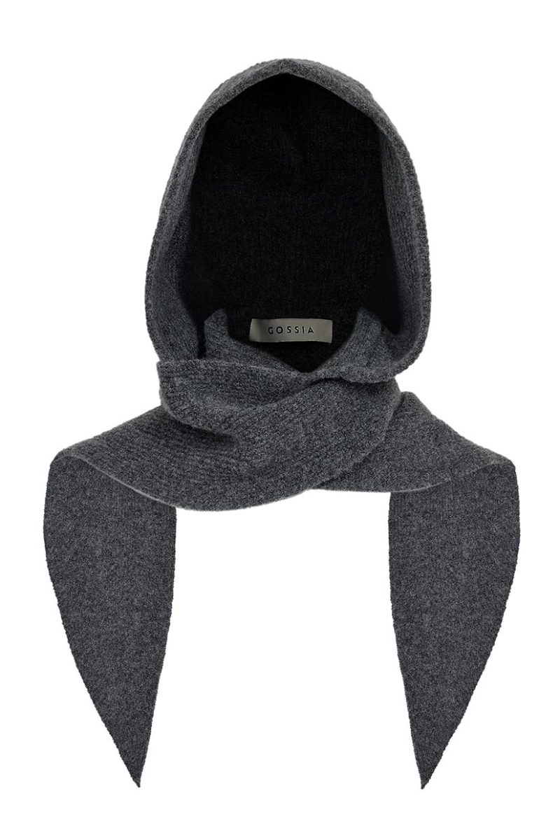 EtteGO Halsduk med kapuschong, Dark Grey Melange