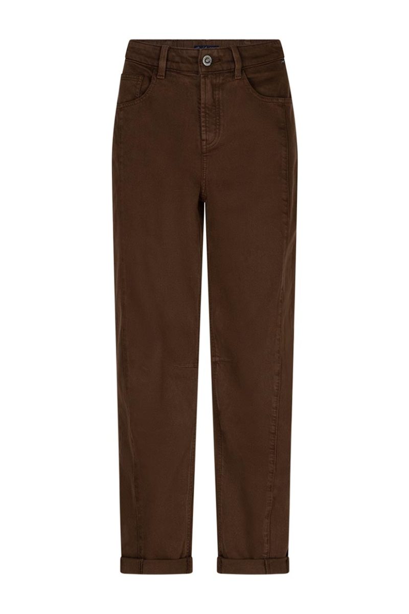 CATALINA Byxor i tencel/bomull, Praline