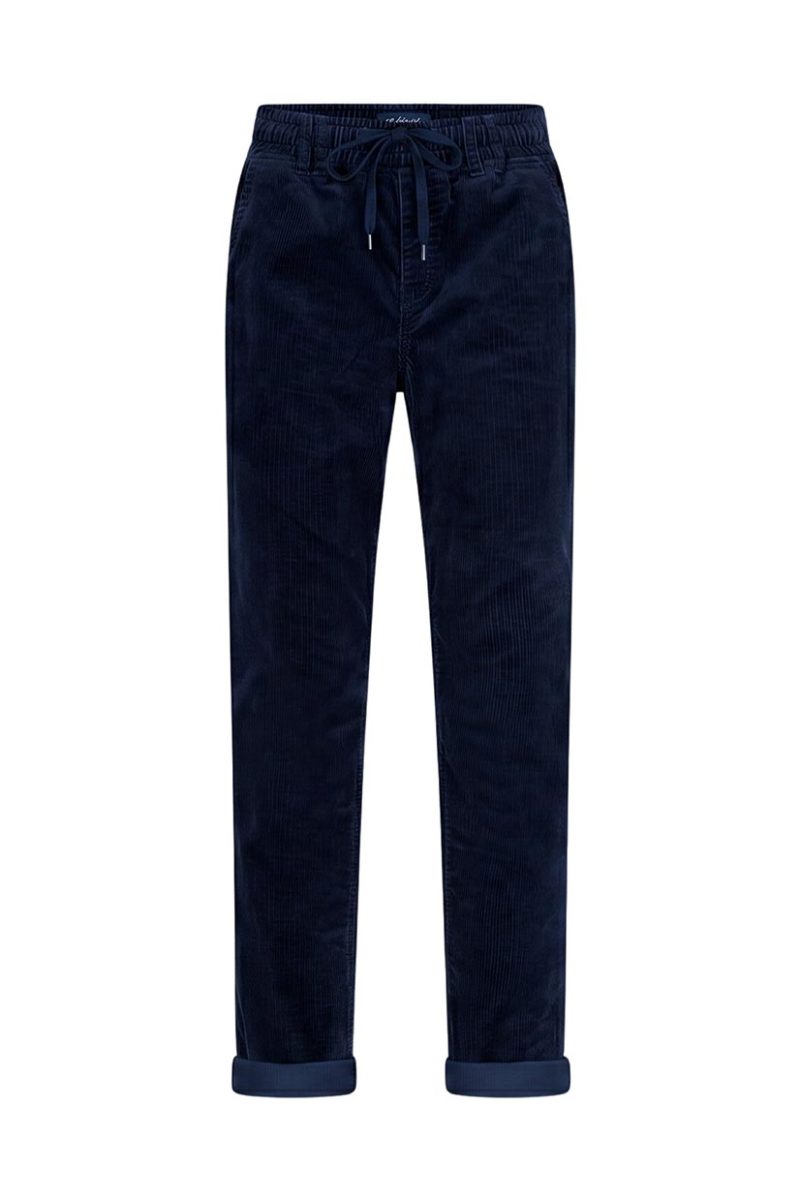 TESSY Byxor i bomullsmanchester, Navy