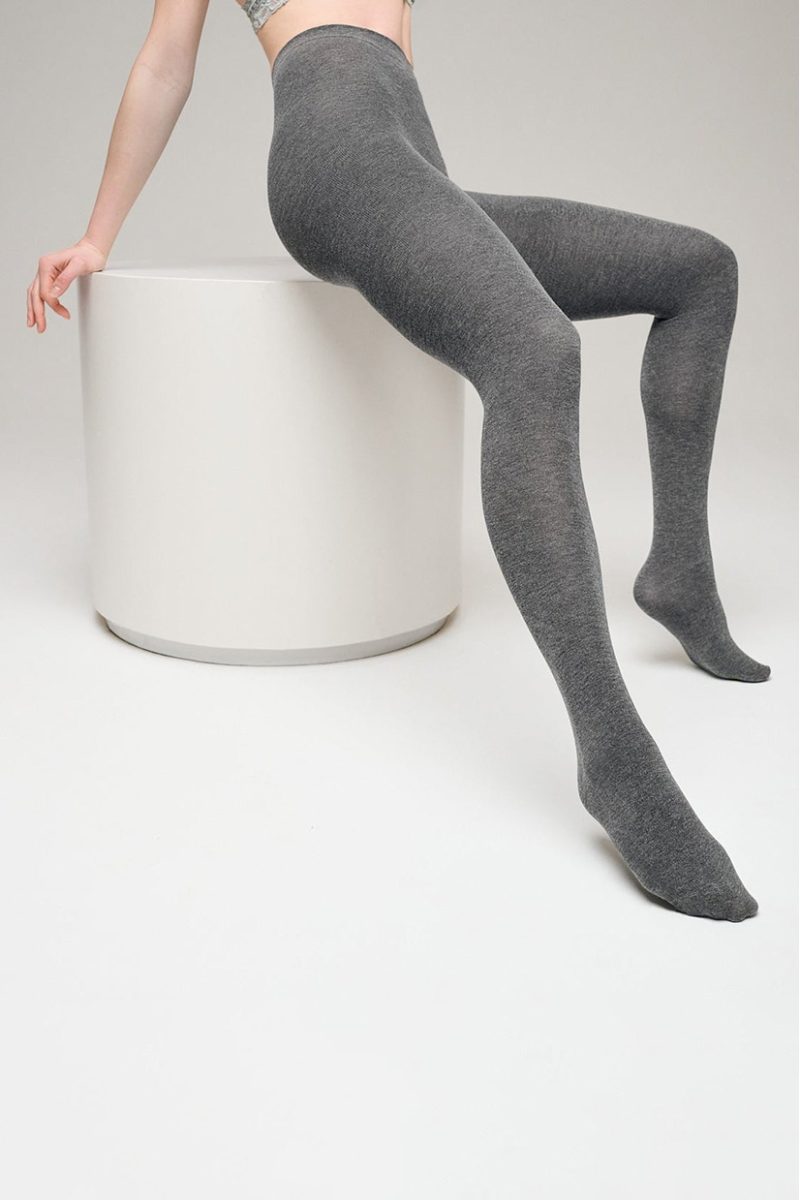 LOVE YOU Strumpbyxa med 8% kashmir, Medium Grey Melange