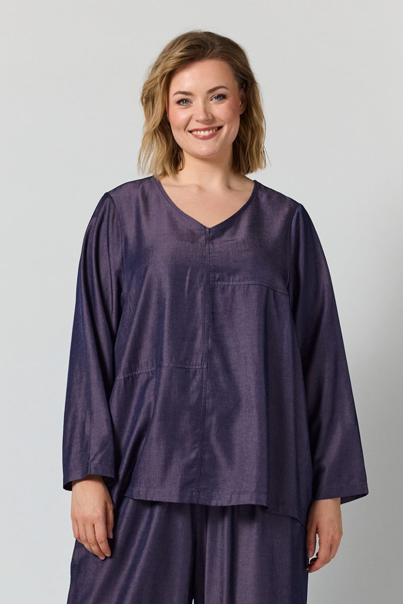gLIVA Blus i viskosmix, Purple